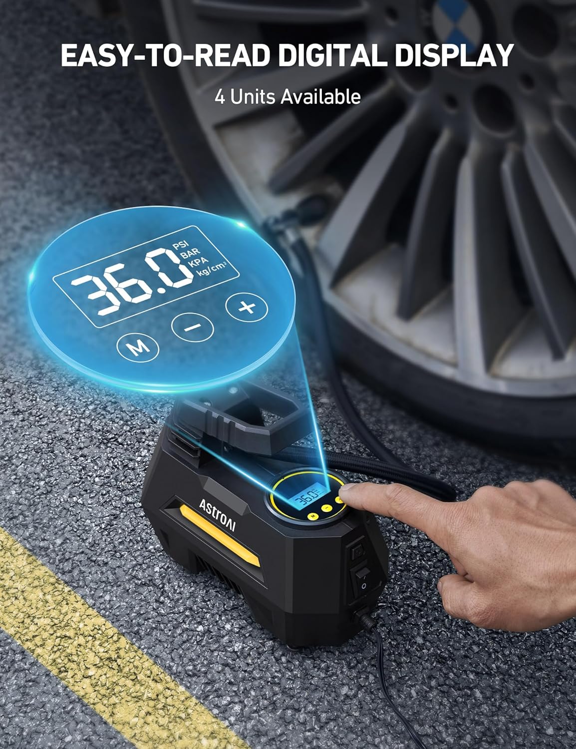 AstroAI Tire Inflator Portable Air Compressor view 4