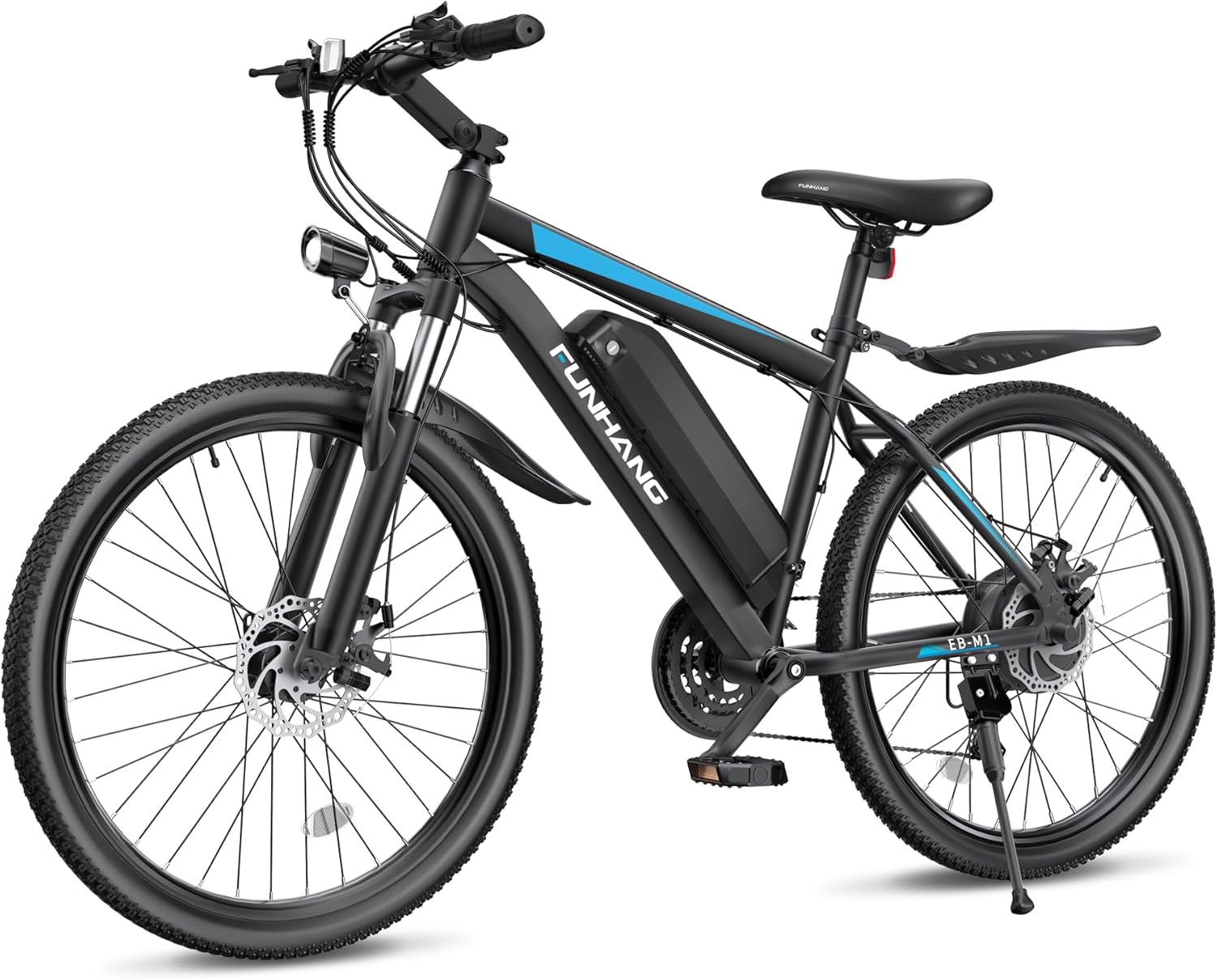 Funhang Electric Bike for Adults, 26'' 1000W Peak Ebike