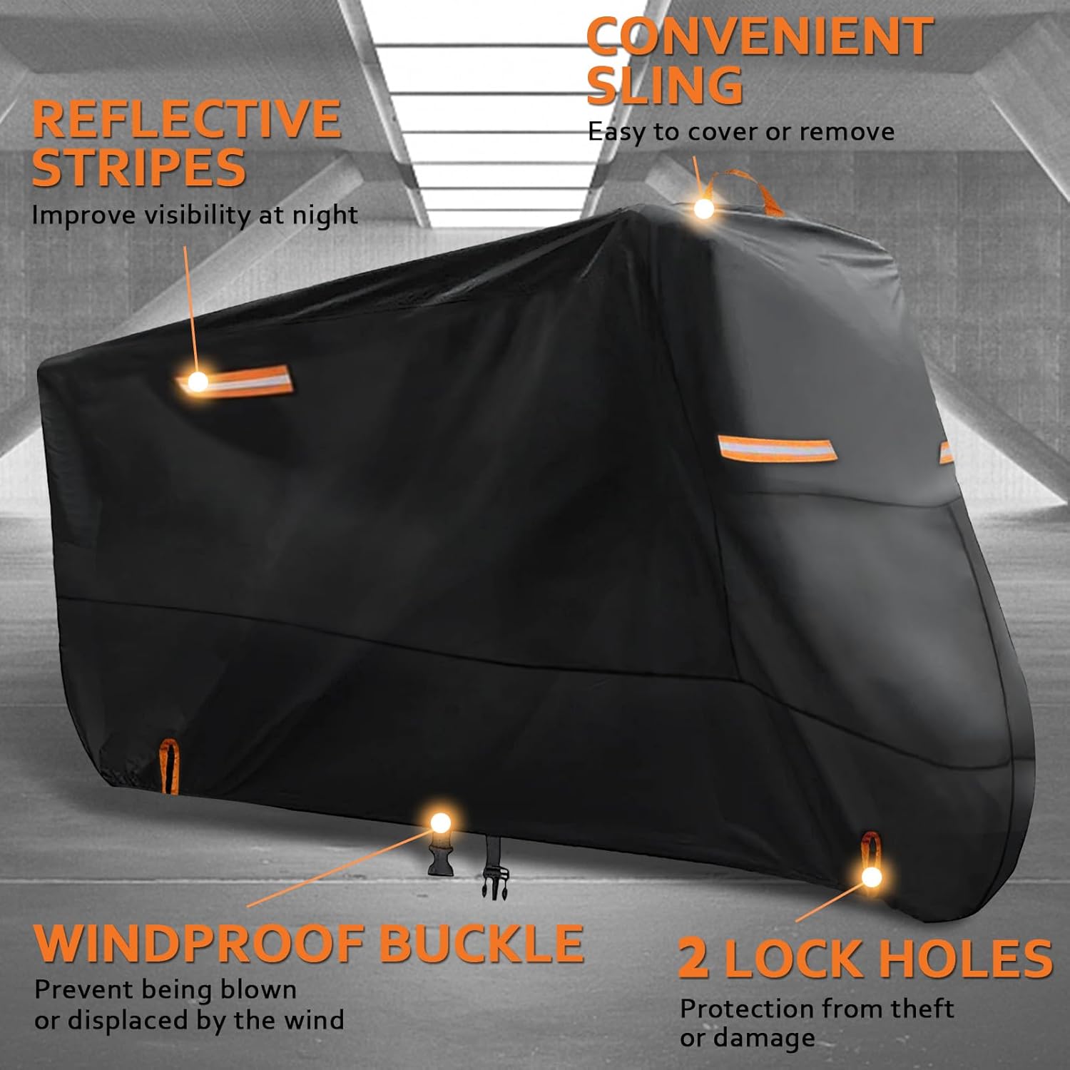 ROCK TAKIN Bike Cover for 1 Bike Outdoor Waterproof view 5