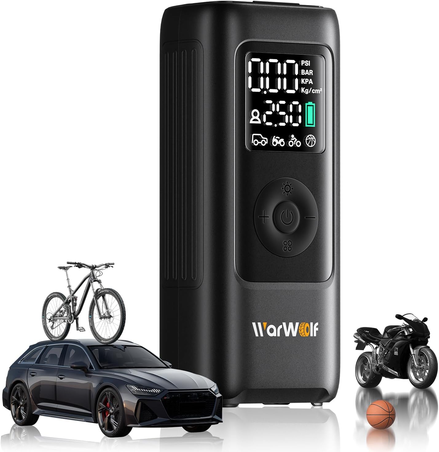 WarWolf 160PSI Tire Inflator Portable Air Compressor view 1
